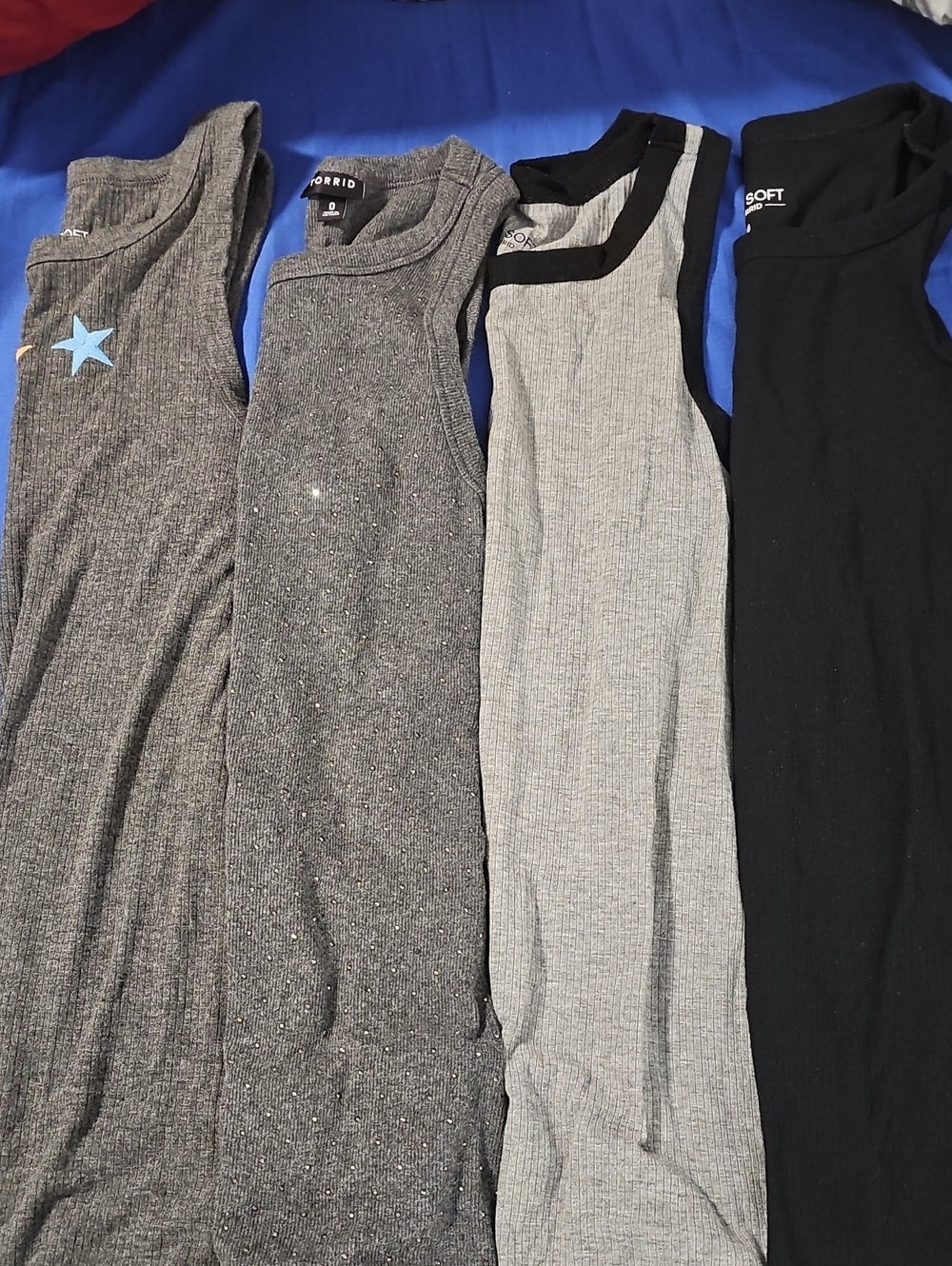 Torrid Supersoft Ribbed Tanks- Set Of 4